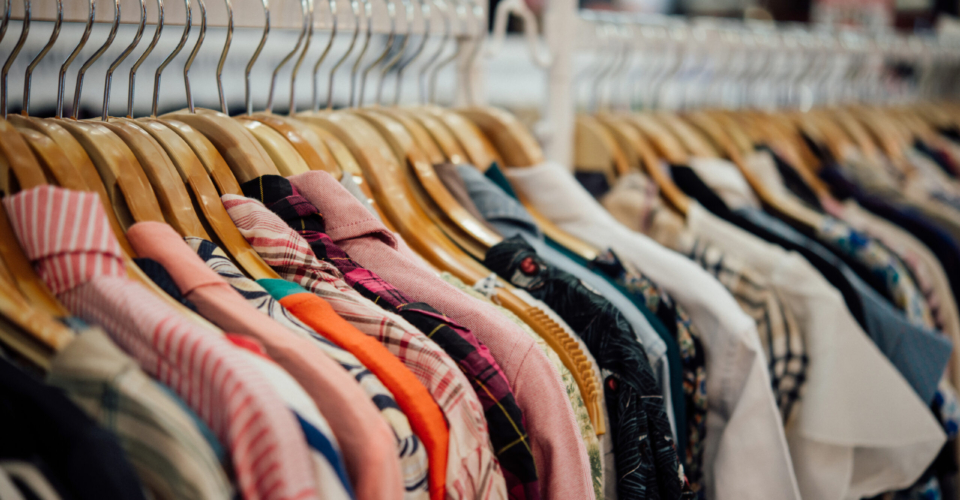 Shop for clothing,Clothes shop on hanger at the modern shop boutique